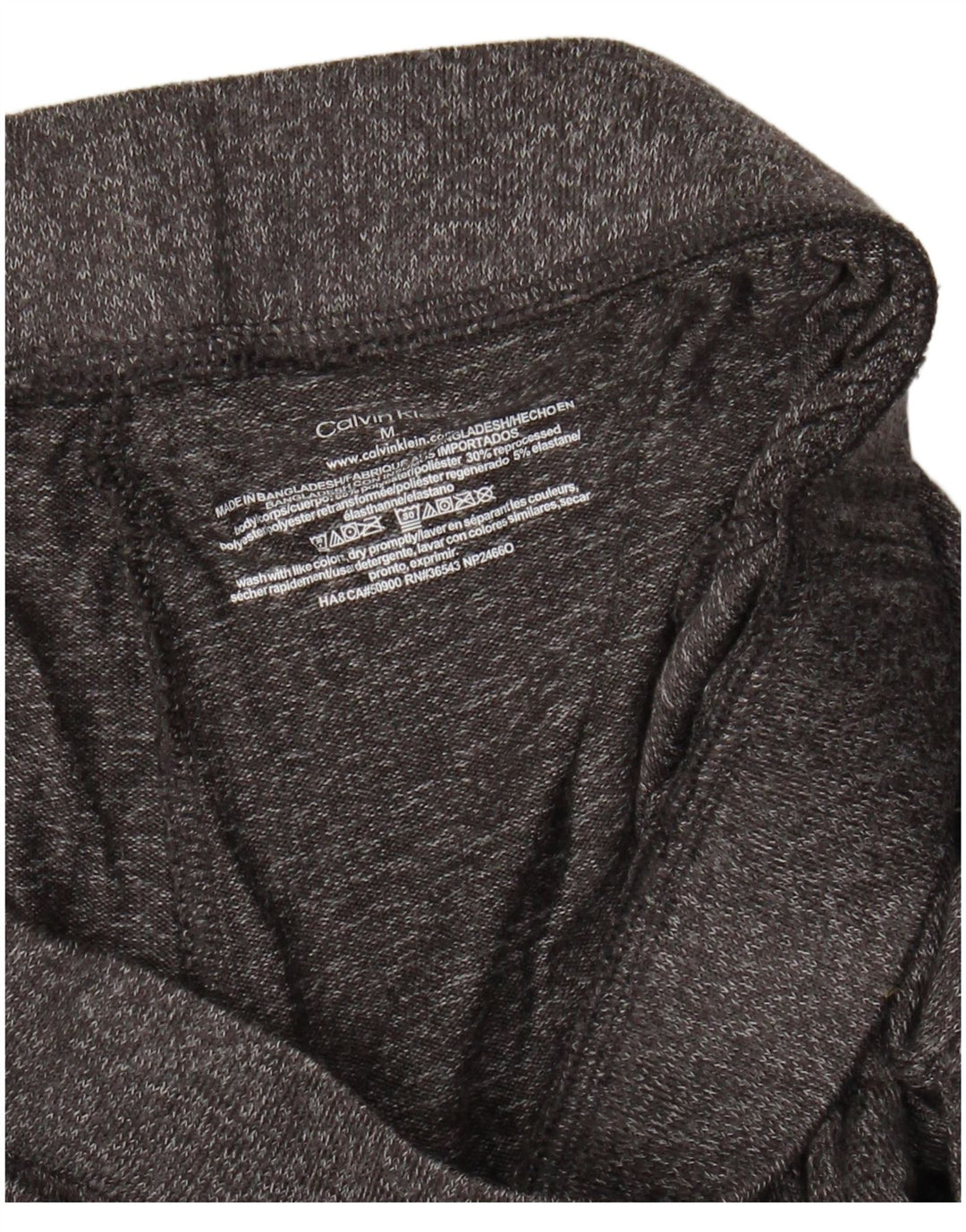 CALVIN KLEIN Muške kratke sportske hlače s grafičkim motivima, srednje sivi flekasti poliester