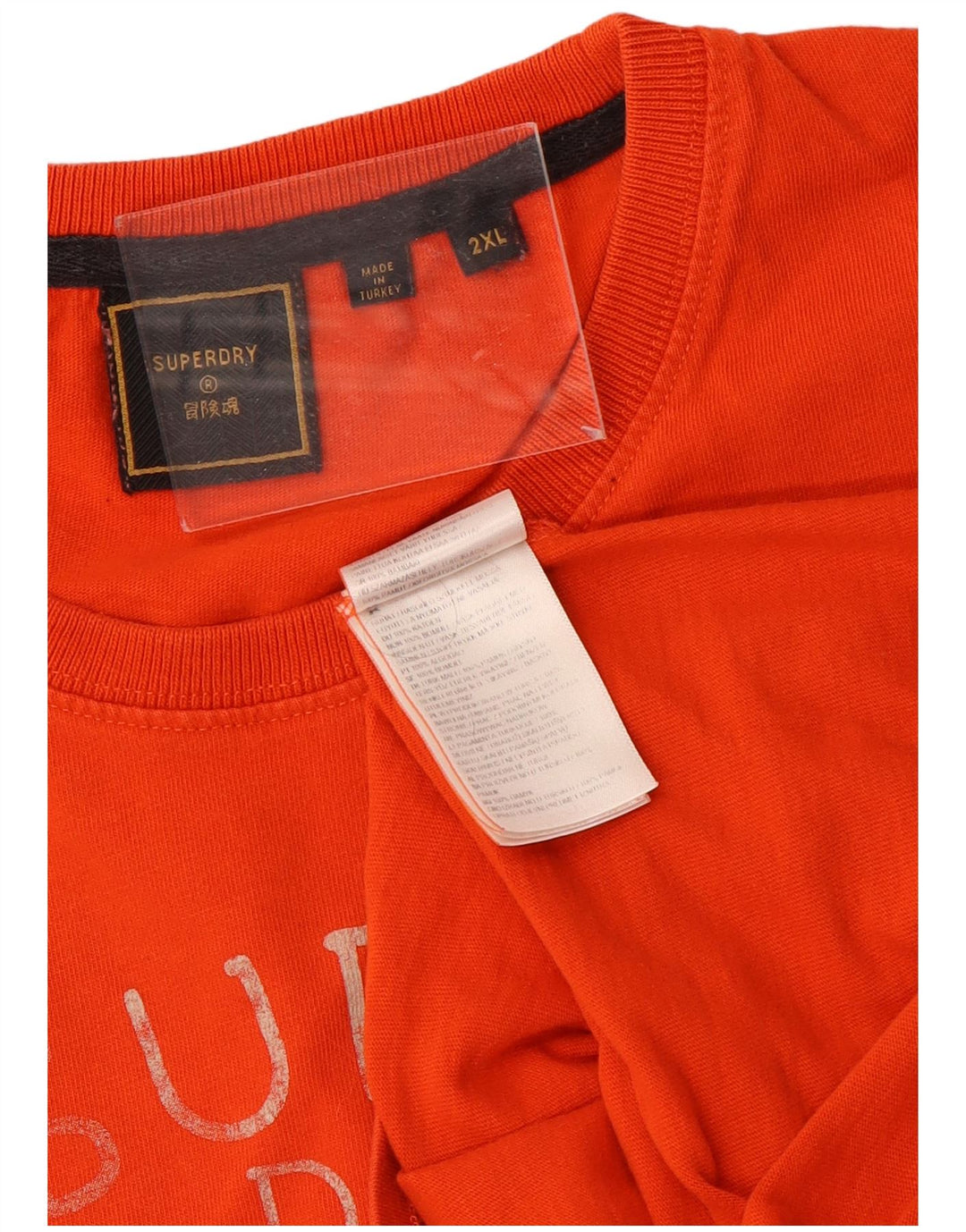 Superdry muška majica s grafičkim motivima, 2XL, narančasti pamuk