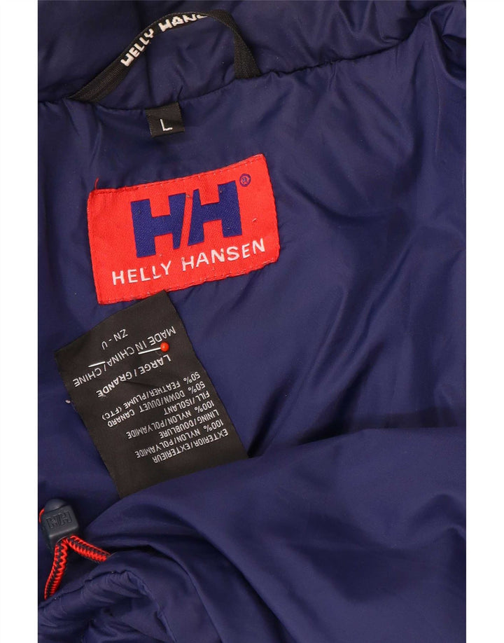 Helly Hansen muška grafička podstavljena jakna UK 40 Large Blue Colourblock najlon