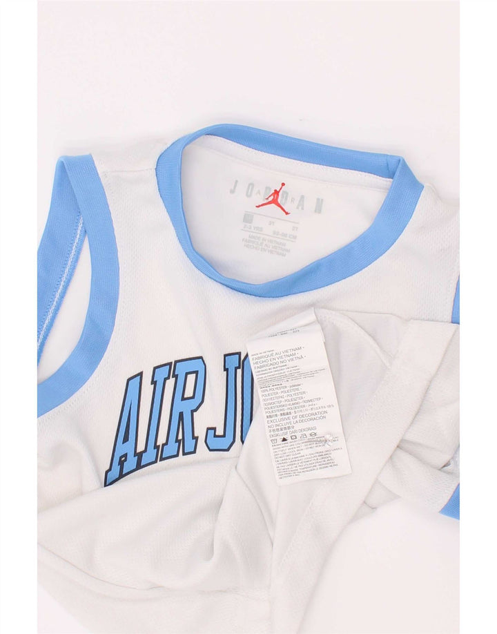 Jordan Boys Graphic Vest Top 2-3 Years Bijeli poliester
