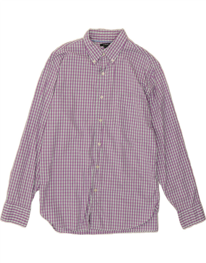 J. CREW Mens Shirt Medium Purple Check Cotton Vintage J. Crew and Second-Hand J. Crew from Messina Hembry 