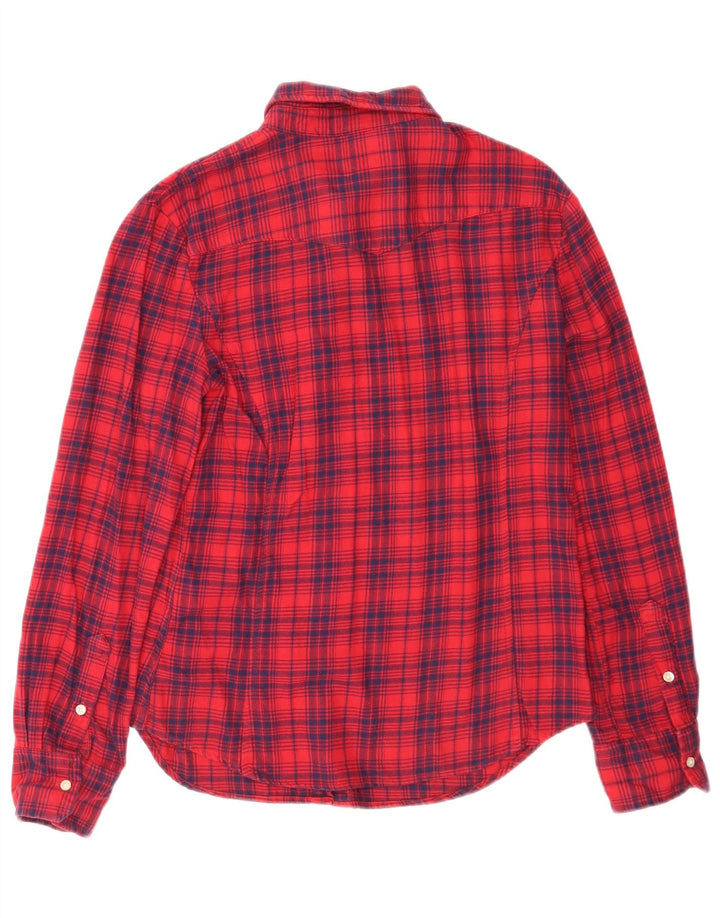 Levi's ženska košulja od flanela UK 14 Veliki crveni karirani pamuk