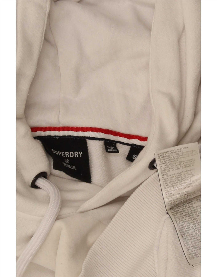 Superdry muška majica s kapuljačom s kapuljačom, mali bijeli pamuk