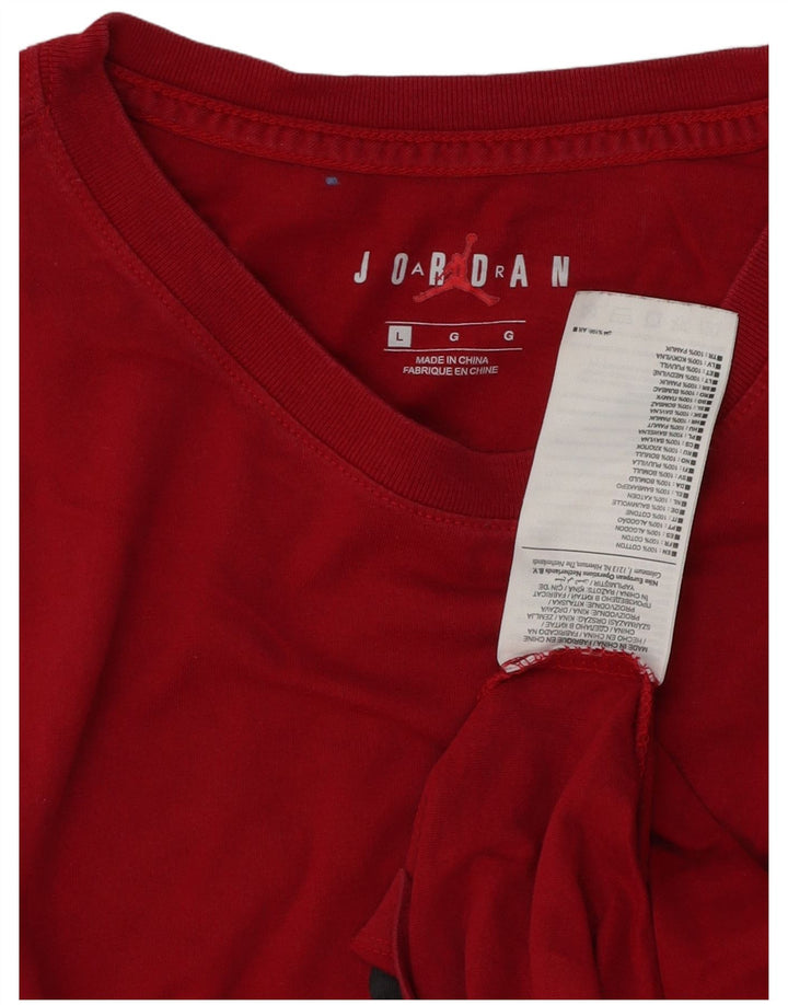 Jordan muška majica kratkih rukava s grafičkim motivima, veliki crveni pamuk