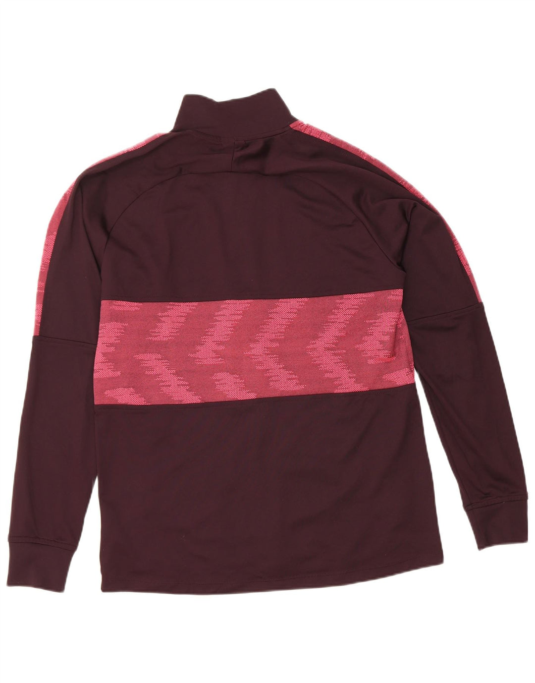 Nike Dri Fit trenirka, gornja jakna srednje kestenjaste boje, geometrijski poliester