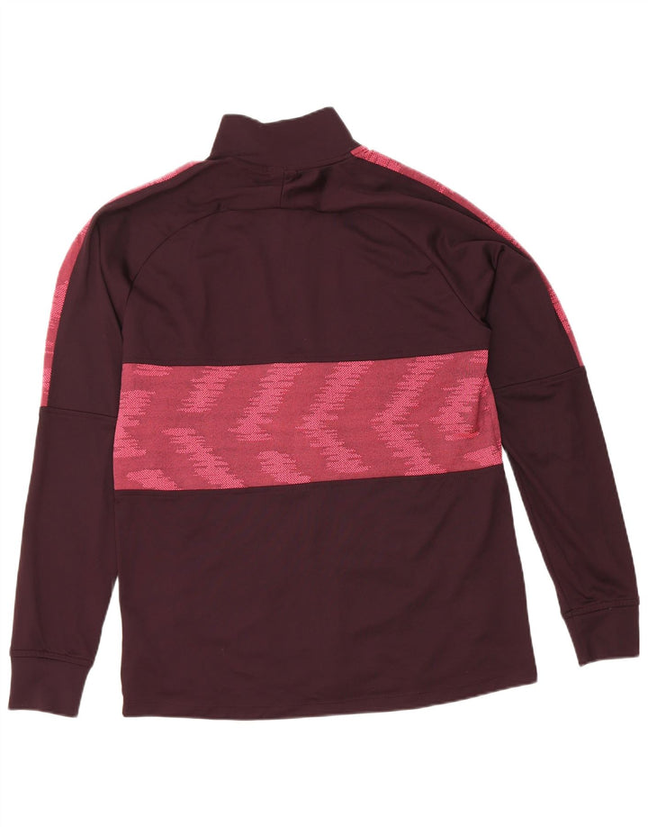 Nike Dri Fit trenirka, gornja jakna srednje kestenjaste boje, geometrijski poliester