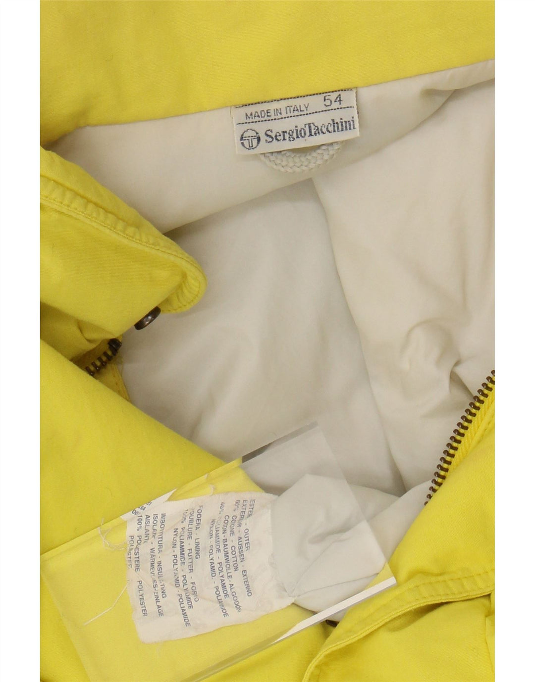 SERGIO TACCHINI Muška skijaška jakna s kapuljačom IT 54 2XL žuti pamuk