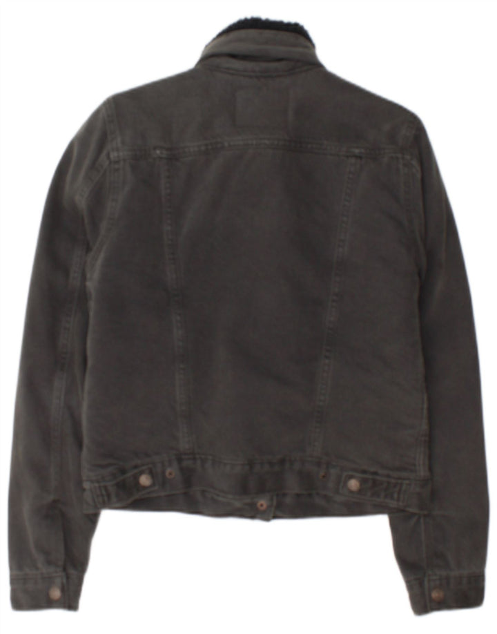 Levi's ženska Sherpa traper jakna UK 10 Mala siva pamuk