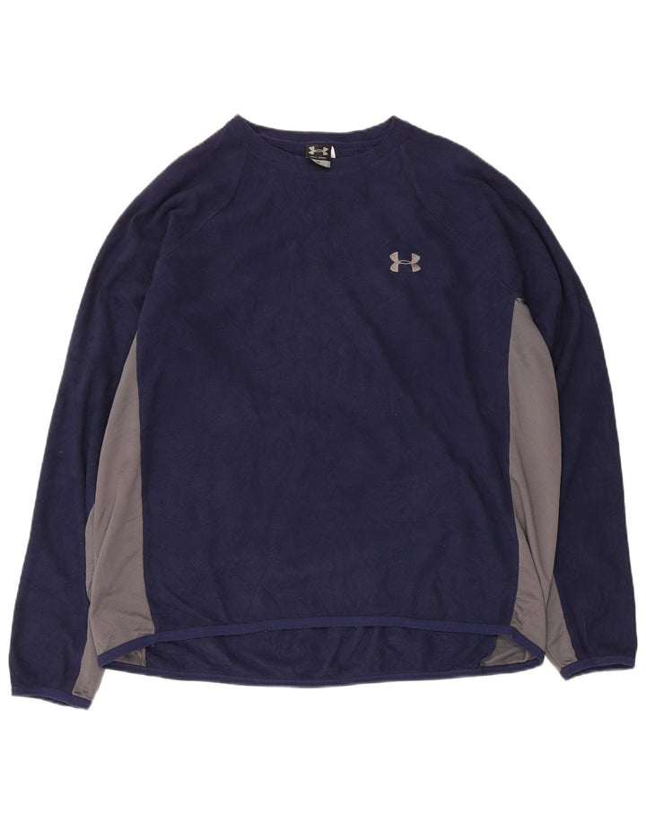 Under Armour muški džemper od flisa, veliki poliester tamnoplave boje