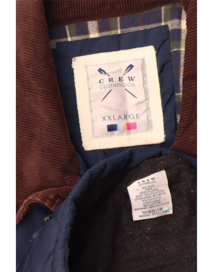 Crew Clothing Muška prošivena jakna UK 44 2XL mornarsko plava poliesterska boja
