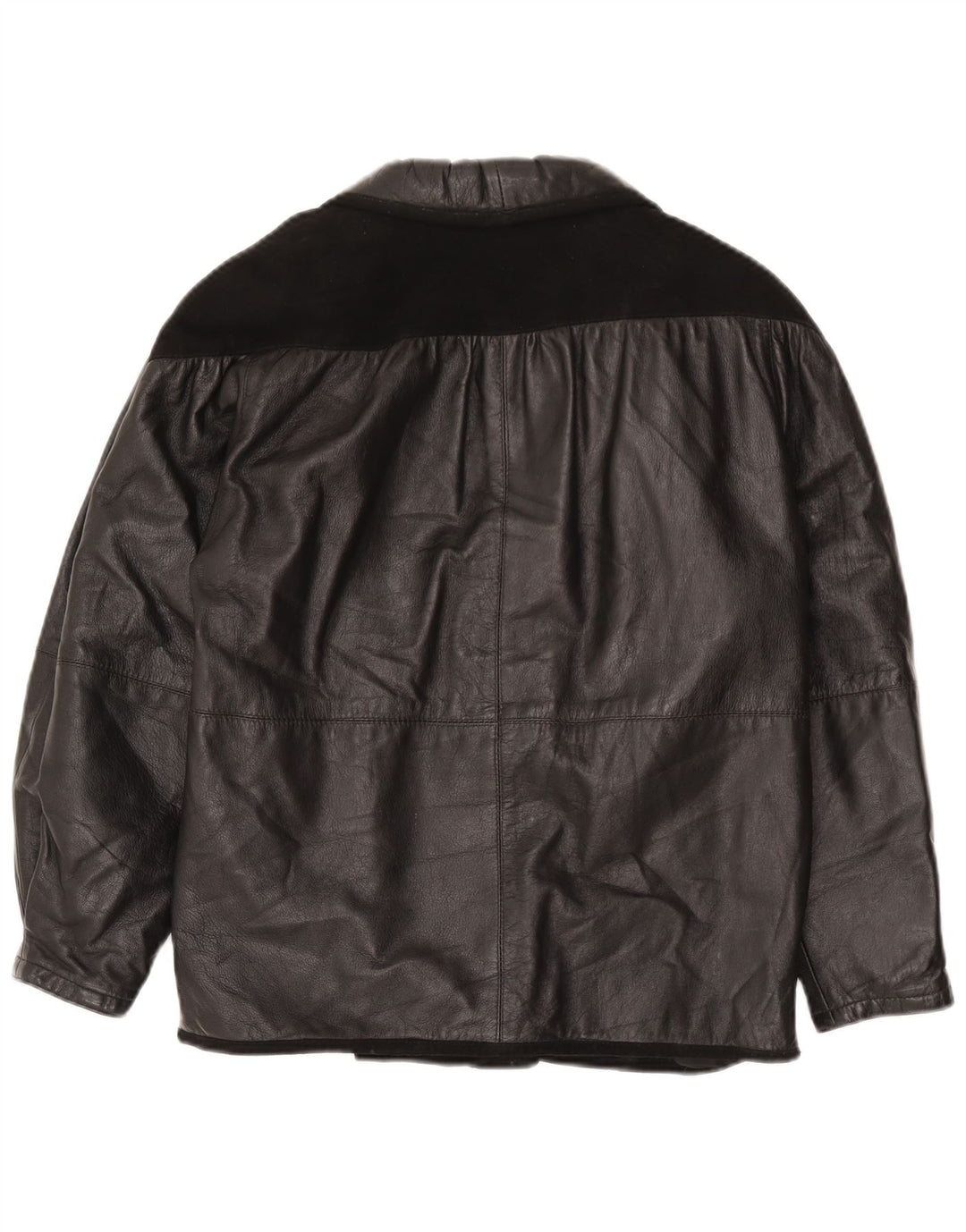 Vintage ženska kožna jakna UK 18 XL crna koža