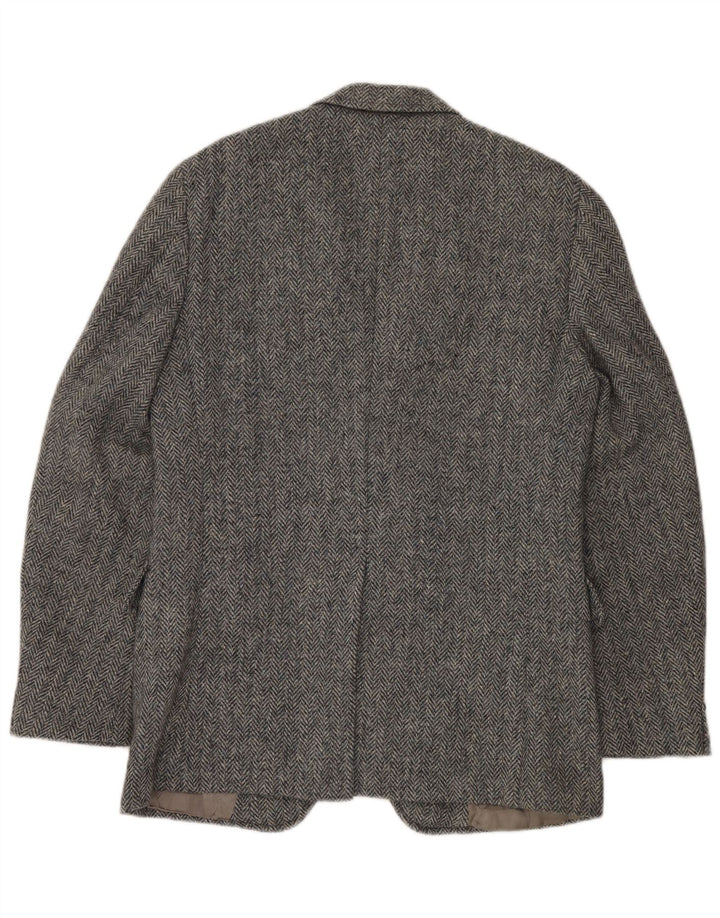 J.S.A. BANK Muška jakna sa 2 gumba UK 38 srednje siva vuna riblja kost