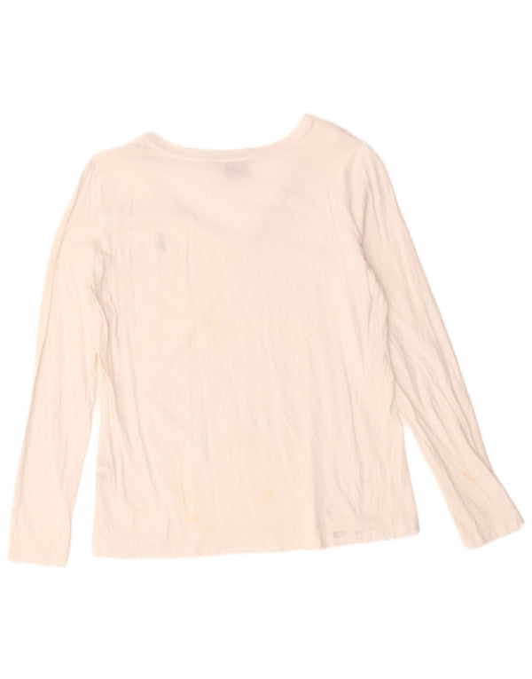 Ženska majica dugih rukava Ralph Lauren UK 16 Veliki bijeli pamuk