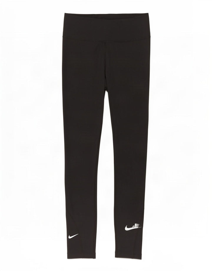 Nike Ženske Dri Fit Leggings UK 8 Male crne poliesterske
