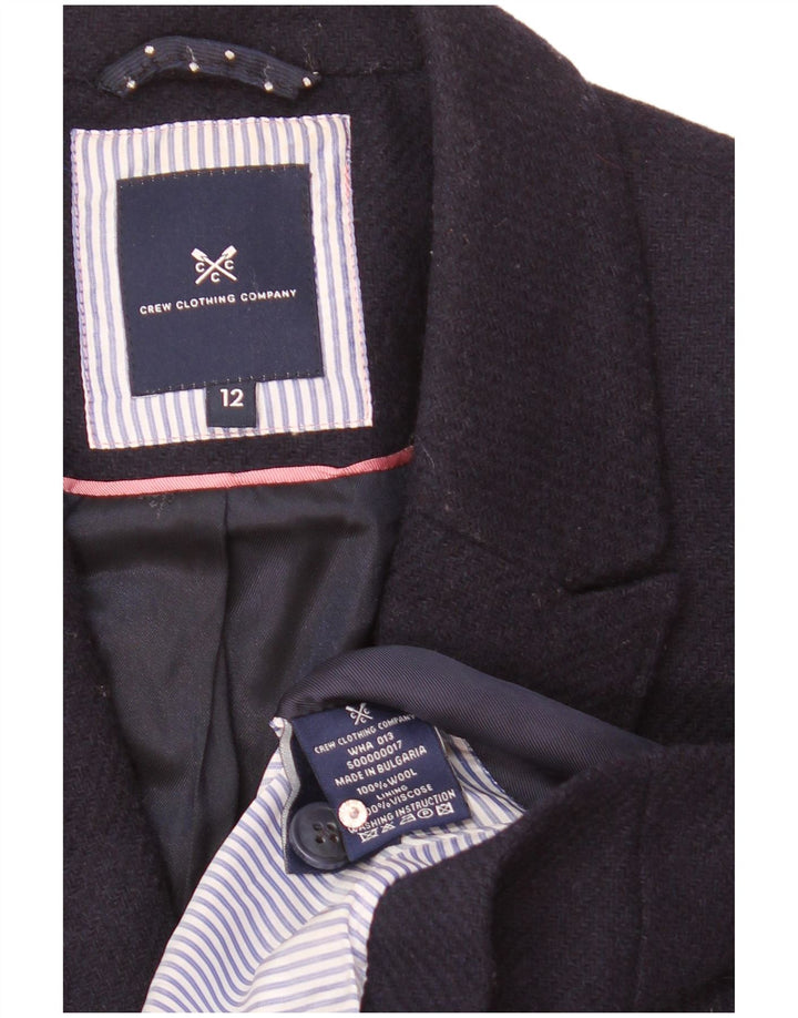 Crew Clothing Ženska jakna s 2 gumba UK 12 Srednje tamnoplava vuna