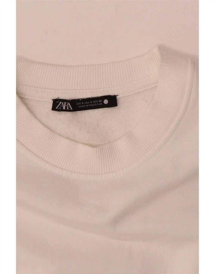 Zara ženska majica s kratkim rukavima UK 10 Small White