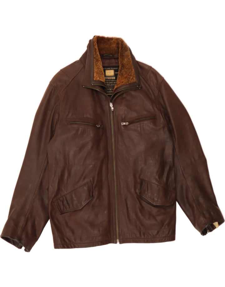 OAKWOOD muška kožna jakna UK 40 Large Brown