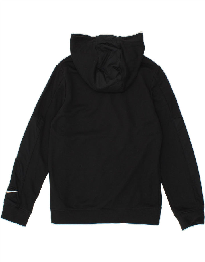 NIKE Boys Graphic Hoodie Jumper 8-9 Years Black Vintage Nike and Second-Hand Nike from Messina Hembry 