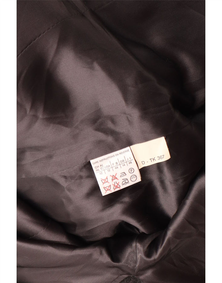 MARELLA ženski kaput s dvorednim kopčanjem UK 14 Velika siva djevičanska vuna