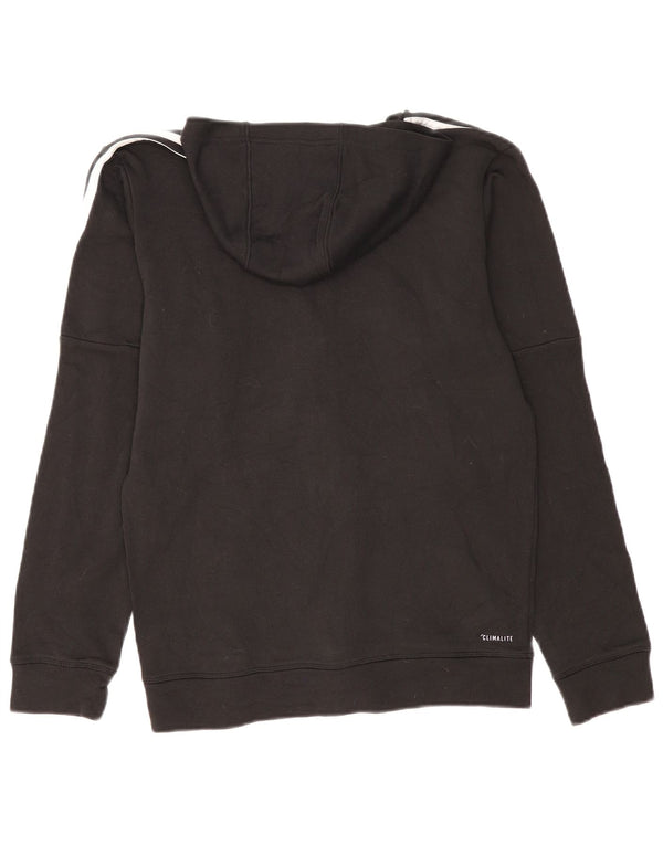 Adidas Mens Climalite Zip Hoodie Sweater Medium Black Polyester