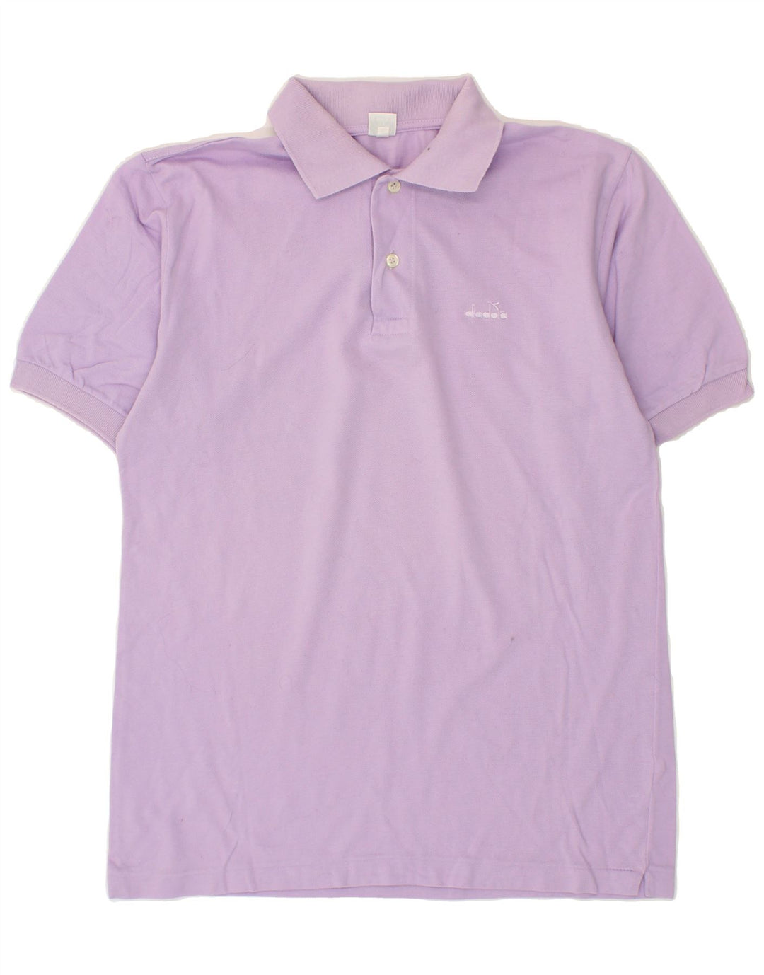 DIADORA Mens Polo Shirt Medium Purple Cotton Vintage Diadora and Second-Hand Diadora from Messina Hembry 