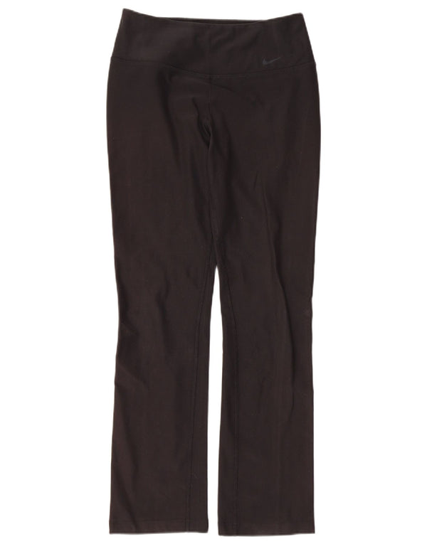 Nike Ženske Dri Fit Leggings UK 10 Male crne poliesterske