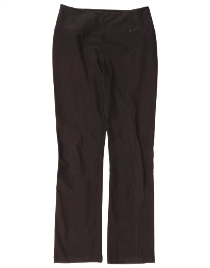 Nike Ženske Dri Fit Leggings UK 10 Male crne poliesterske