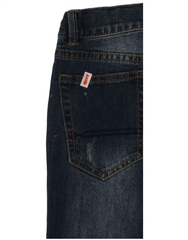 TOMMY HILFIGER Boys Distressed Straight Jeans 5-6 Years W24 L20 Blue