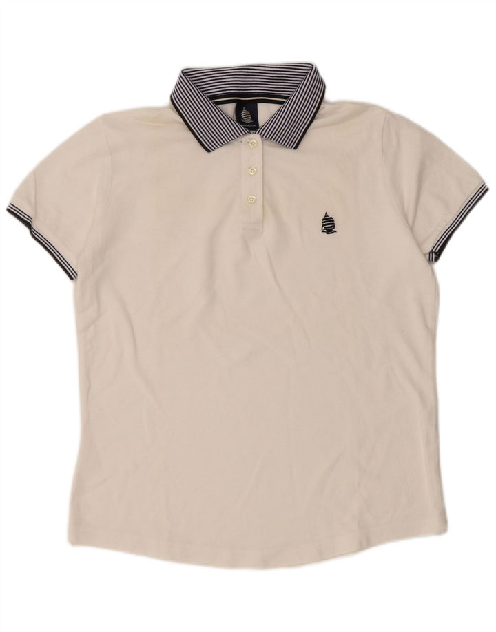 MARINA YACHTING Ženska polo majica UK 16 Veliki bijeli pamuk u boji