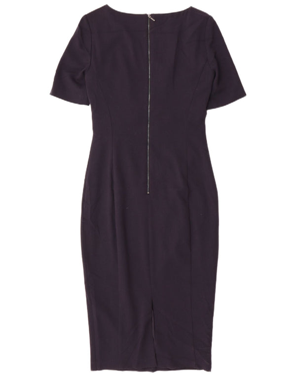 Marks & Spencer ženska haljina uz kroj UK 10 Mala tamnoplava poliester