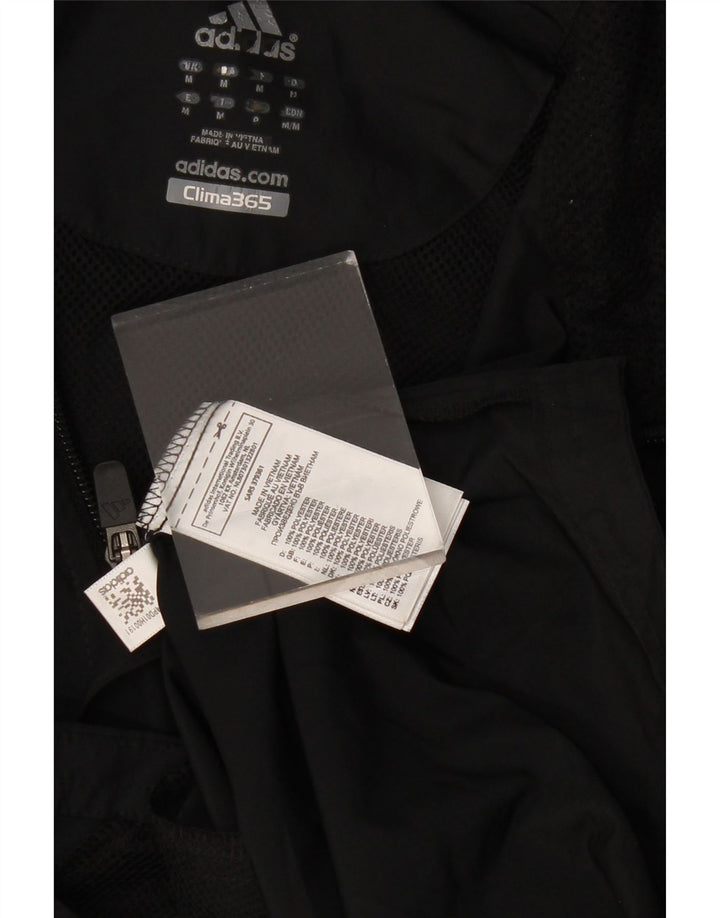 ADIDAS Mens Clima 365 Tracksuit Top Jacket Medium Black Polyester Sports
