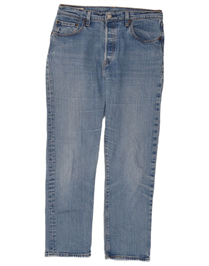 Levi's ženske 501 ravne traperice W29 L28 plavi pamuk