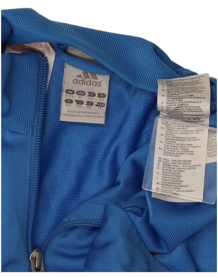 Adidas trenirka za dječake 11-12 godina plava poliesterska boja