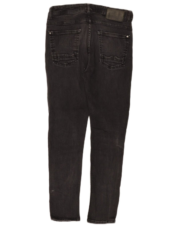 ZARA ženske traperice uskog kroja EU 40 srednjih W31 L25 crni pamuk