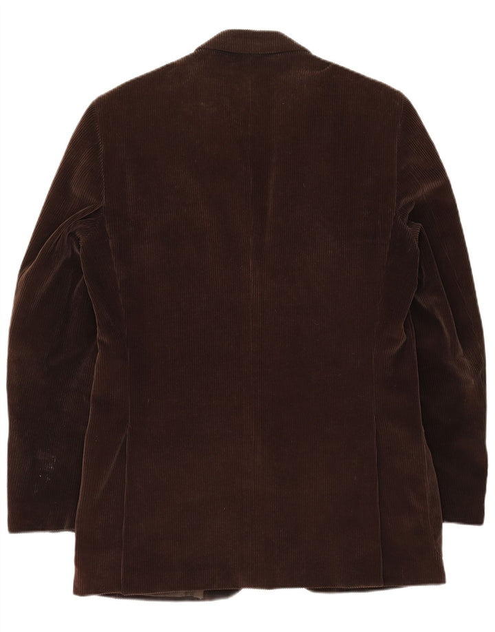 Velluto Duca Visconti muški blazer s 3 gumba IT 48 srednje smeđa