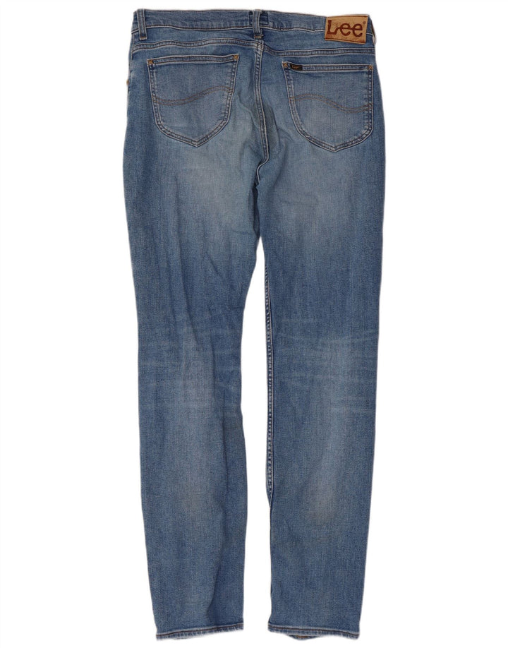 LEE Ženske Rider Slim Jeans W34 L32 Plavi pamuk