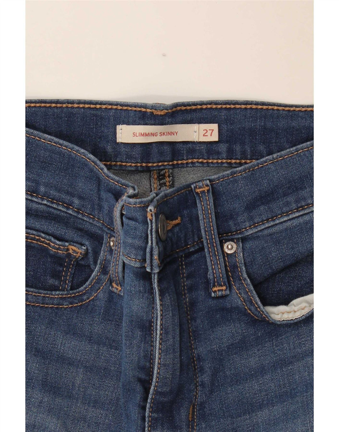 Levi's ženske uske traperice za mršavljenje W27 L29 plave