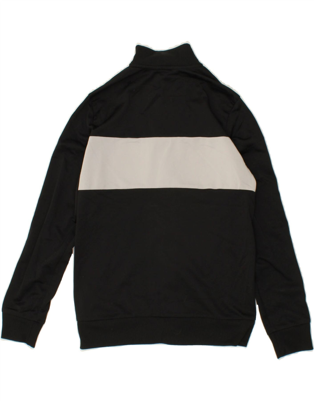 ADIDAS Boys Tracksuit Top Jacket 11-12 Years Black Colourblock Polyester Vintage Adidas and Second-Hand Adidas from Messina Hembry 