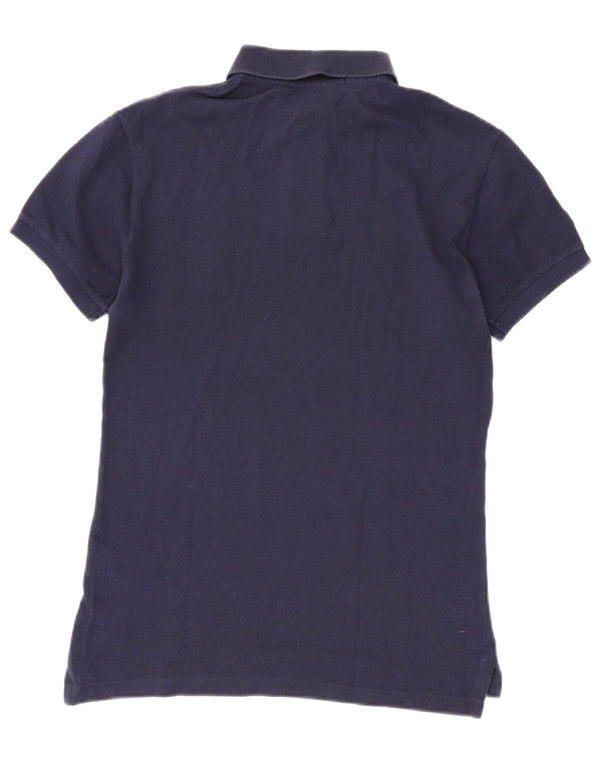 POLO RALPH LAUREN Muška uska polo majica s grafikom Mala mornarsko plava pamučna