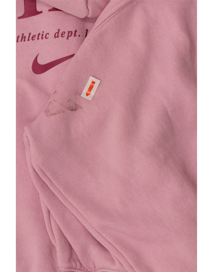 NIKE Girls Oversized Crop Graphic Zip Hoodie pulover 13-14 Years XL Pink