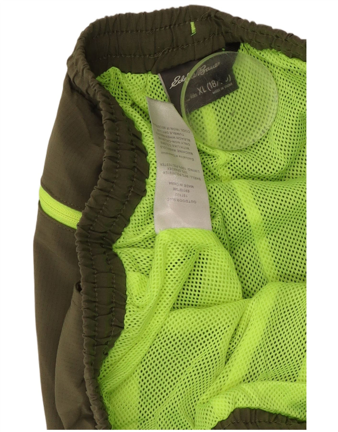 Eddie Bauer Sportske kratke hlače za dječake 15-16 godina XL kaki poliester
