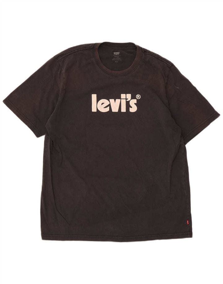 Levi's muška opuštena majica kratkih rukava srednje crna s grafičkim motivima