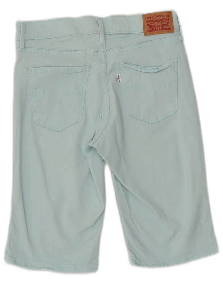 LEVI'S Ženske traper kratke hlače W27 Mali tirkizni pamuk