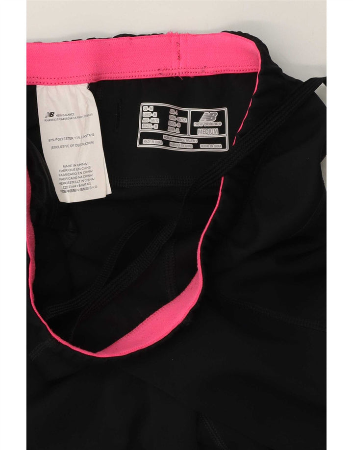 New Balance Ženske Capri Trenirke Hlače UK 12 Srednji crni poliester
