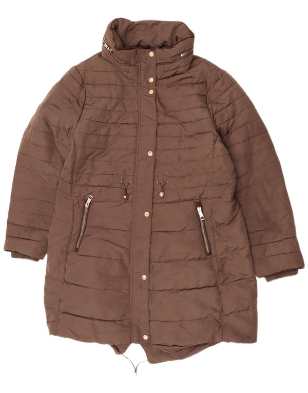 Marks & Spencer ženska jakna parka s kapuljačom UK 20 2XL kaki poliester