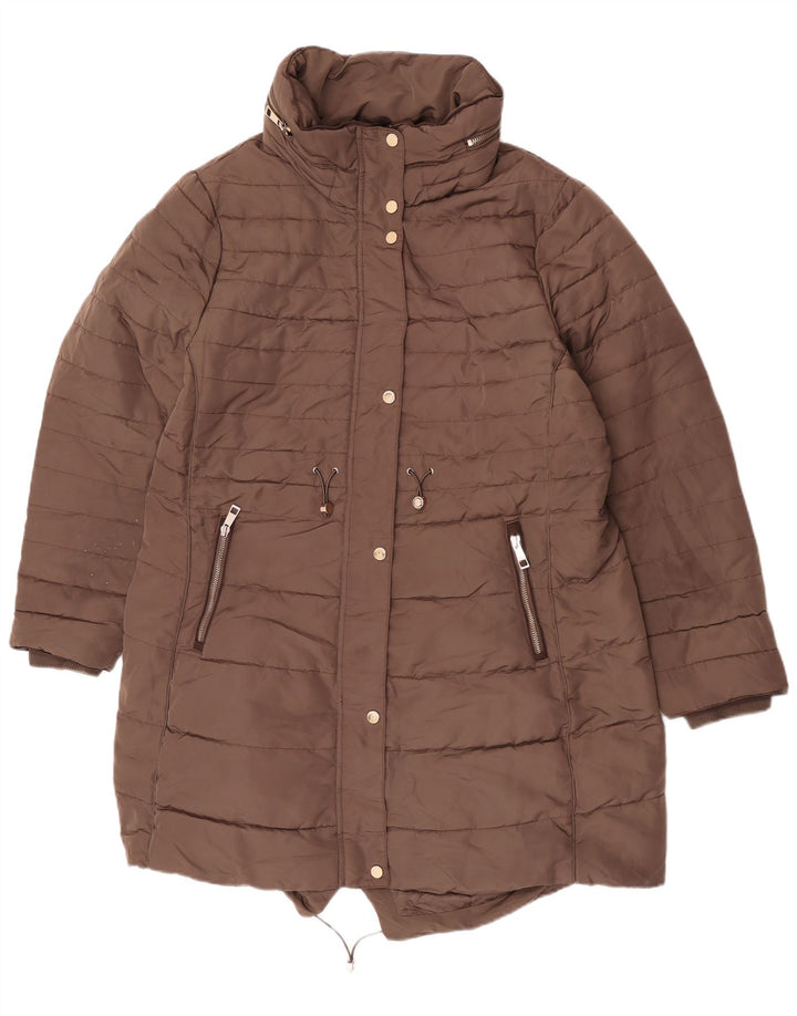 Marks & Spencer ženska jakna parka s kapuljačom UK 20 2XL kaki poliester
