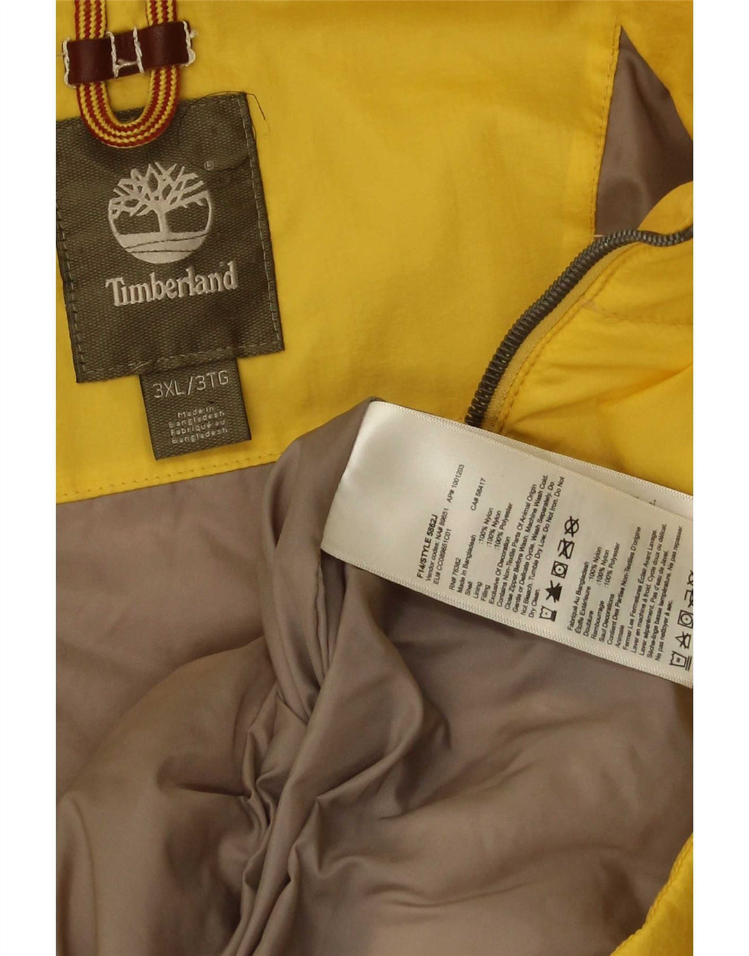 Timberland muška podstavljena jakna UK 46 3XL žuti najlon