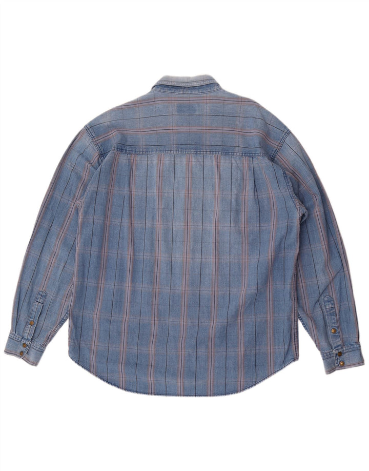 Wrangler muška western košulja 2XL pamuk u plavi karirani okvir