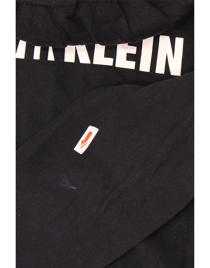 Calvin Klein muška majica s kapuljačom s patentnim zatvaračem srednje crna
