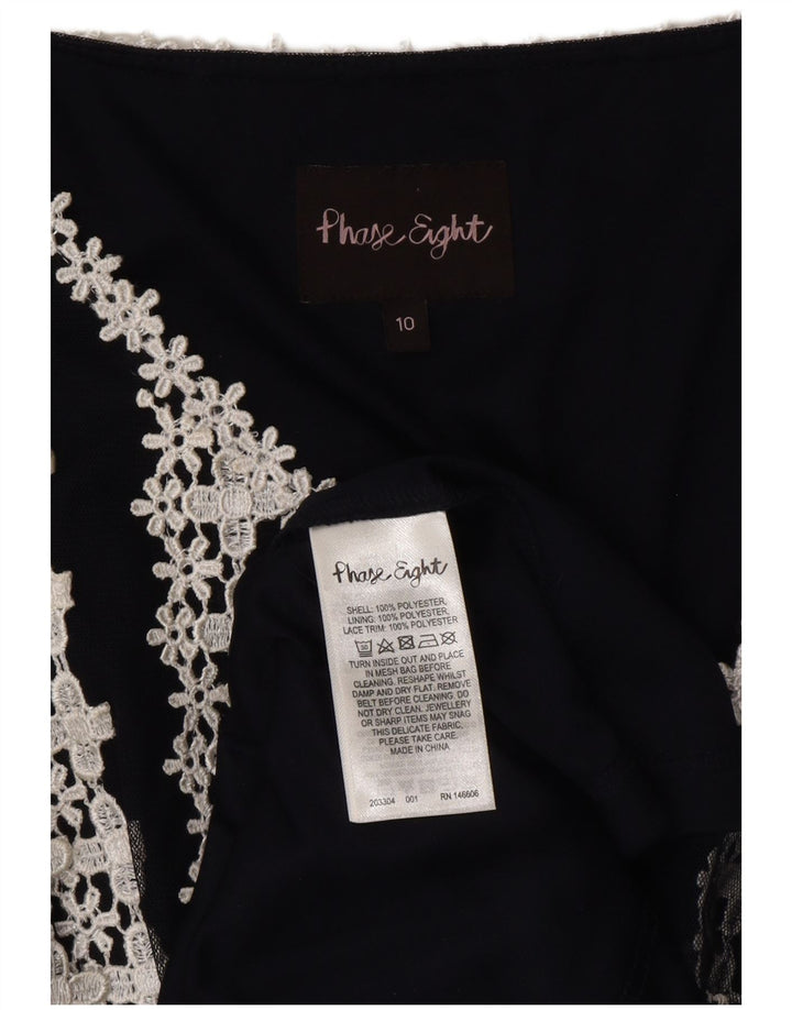 PHASE EIGHT Ženska maksi haljina bez rukava UK 10 Mala tamnoplava cvjetna